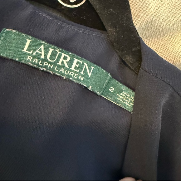 Ralph Lauren Navy  Mini Dress V-Neck Short Sleeve S2 - Picture 11 of 11